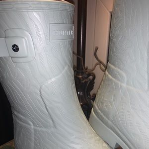 NEW Hunter Wmns Coral Texture Sea Spray Rain Boots